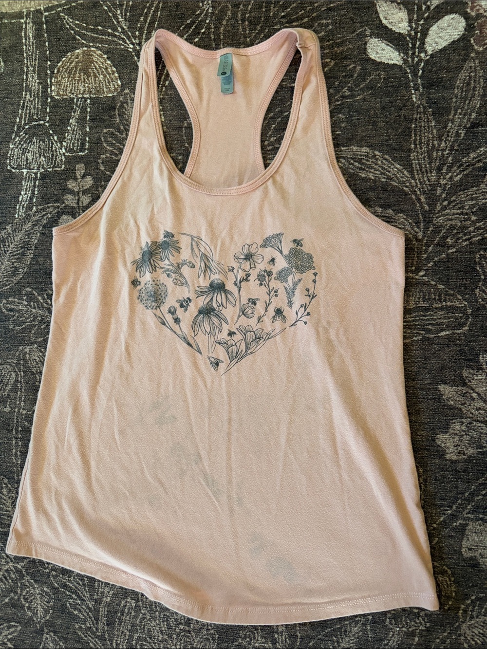 Floral Heart Tank Top
